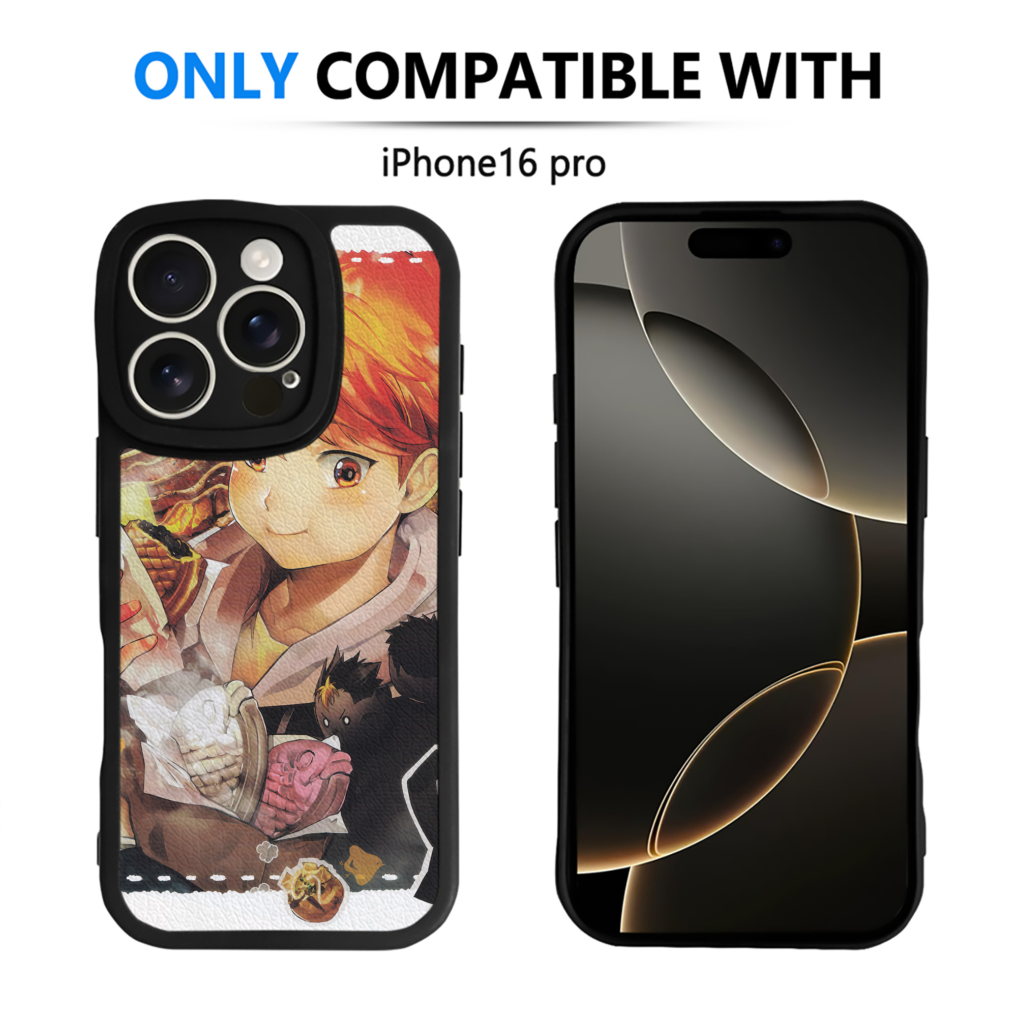 （画像用） ハイキュー!! Haikyu!! 【iPhone 16シリーズ対応】シリコンスマホケース（レザー調） 材質：シリコン